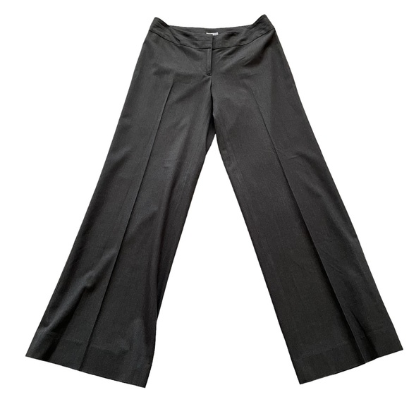 J. Jill Pants - J. Jill Heather Taupe/Grey Stretch Wide Leg Trouser 6